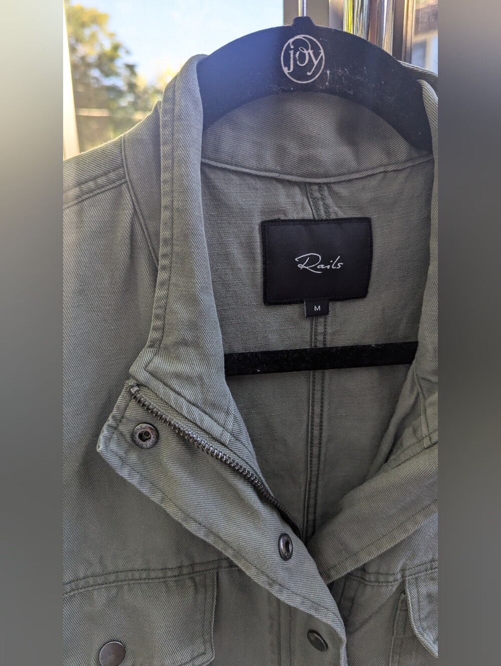 Rails Collins Green Drawstring Utility Jacket - Picture 3 of 7